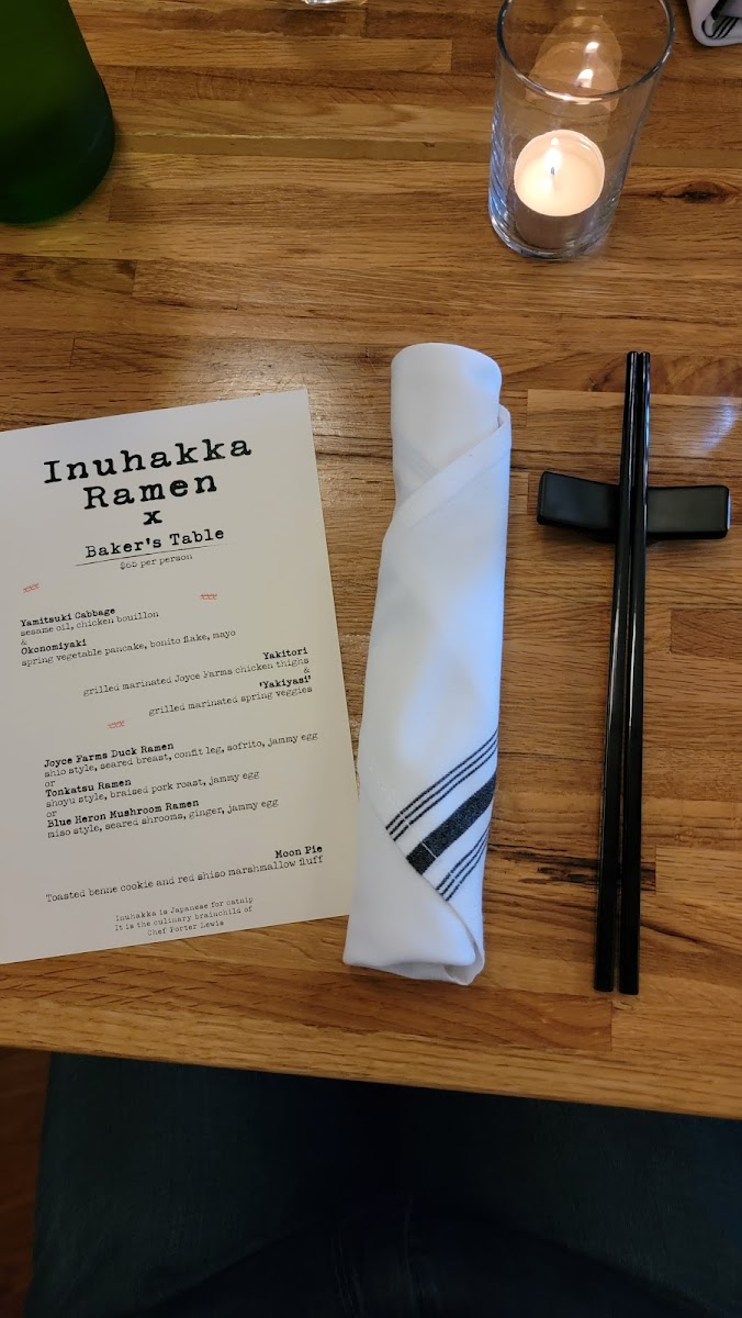 Menu The Baker's Table-9