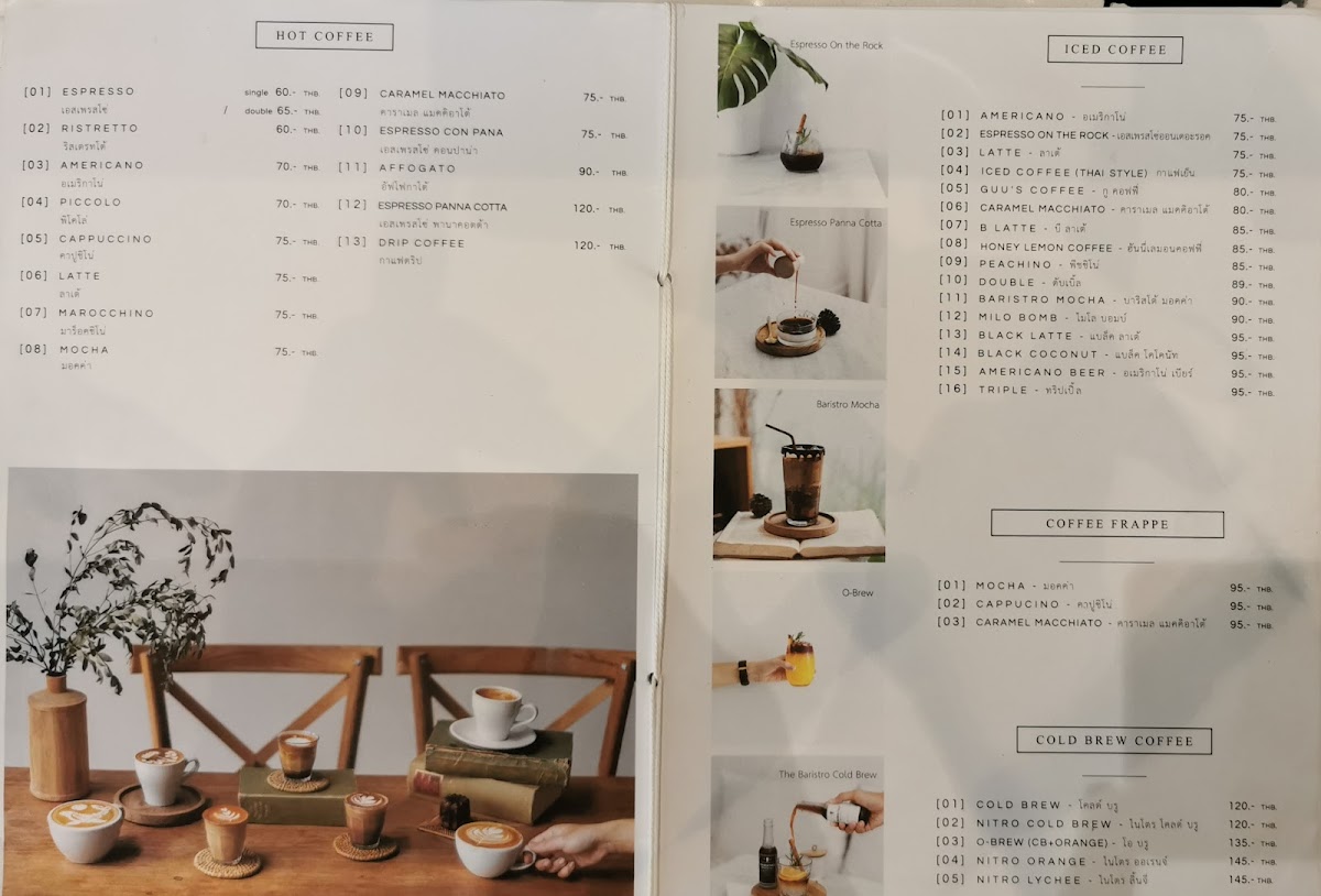 Menu The Baristro At Ncu-8
