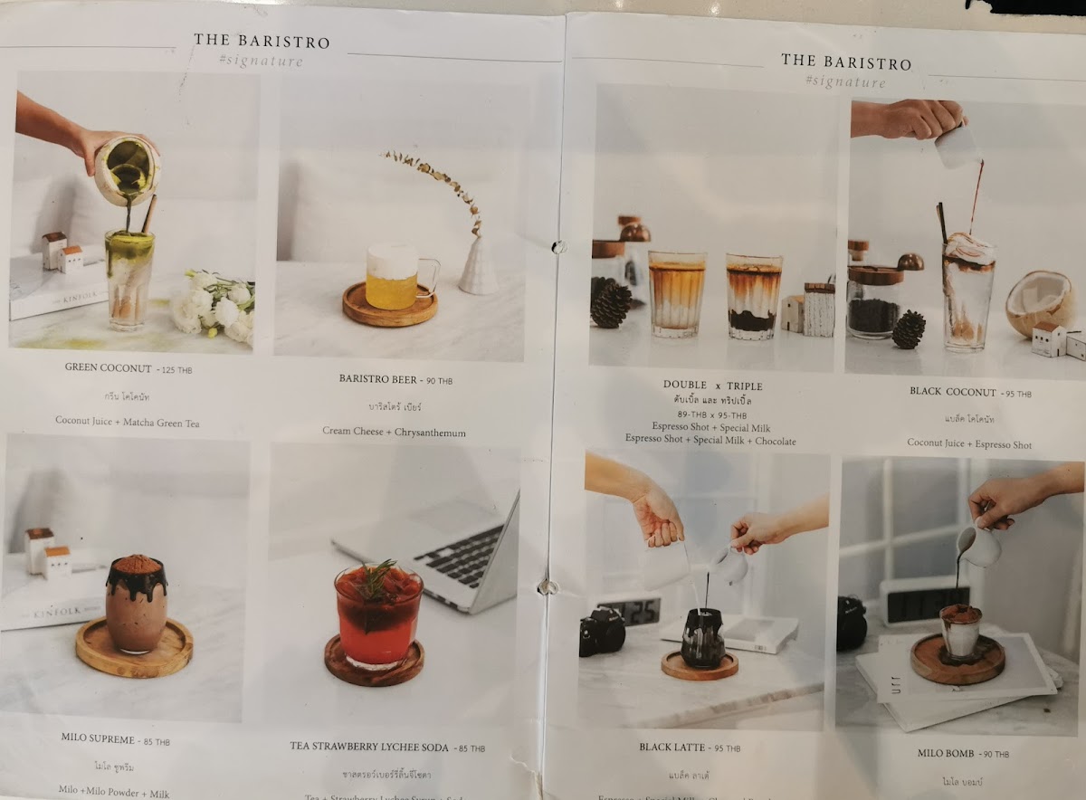 Menu The Baristro At Ncu-9