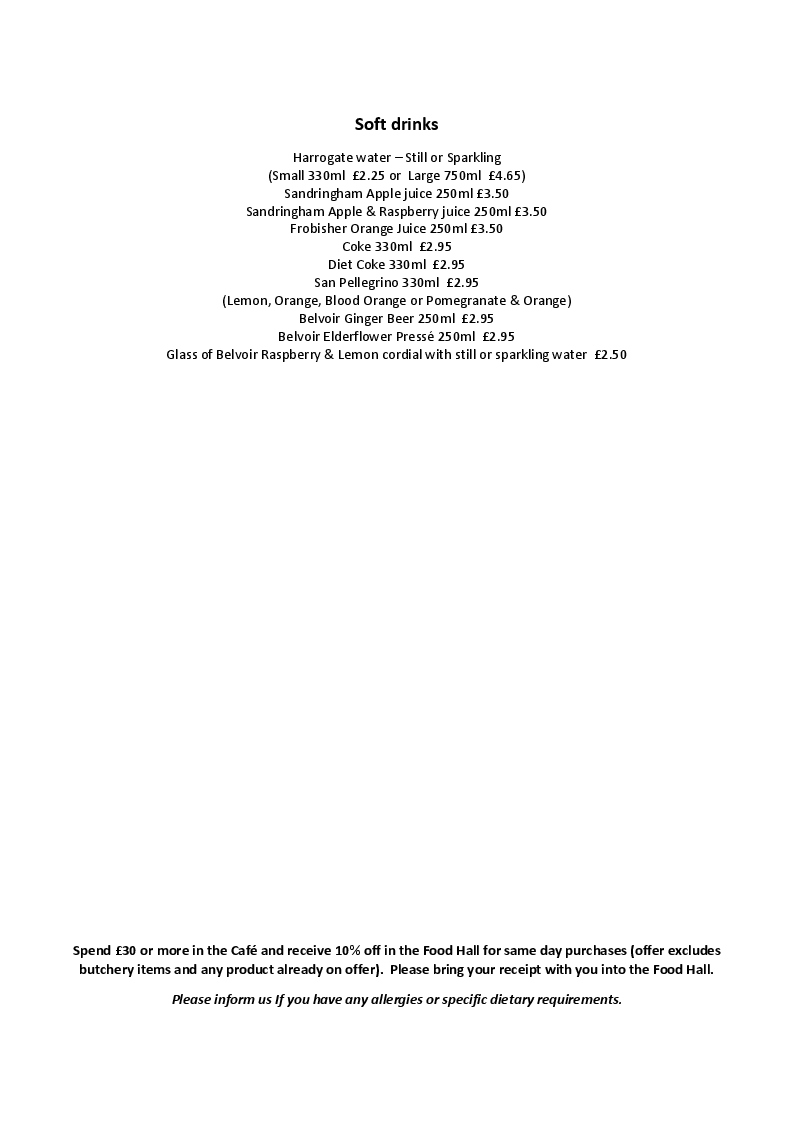 Menu The Barn Café At Creake Abbey-9