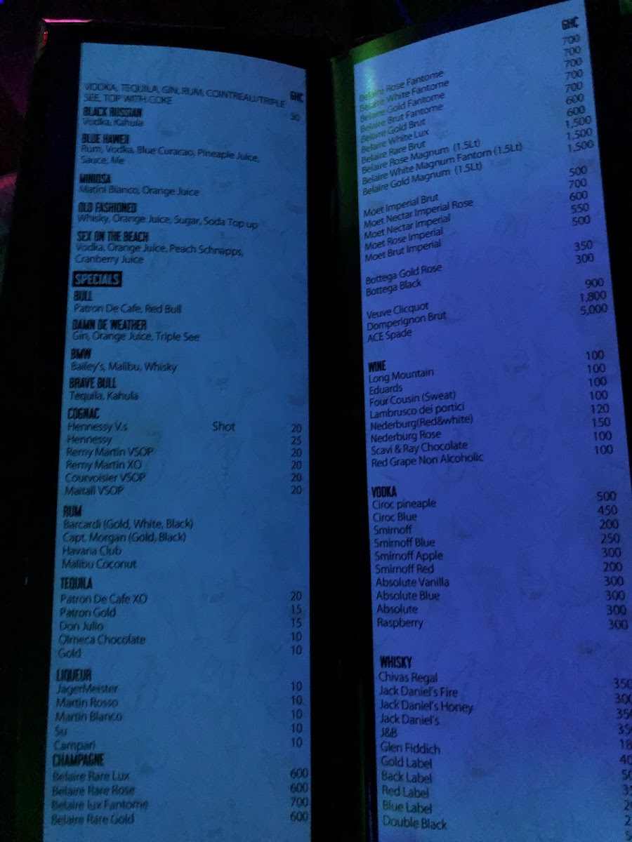 Menu The Basement Bar And Lounge-3