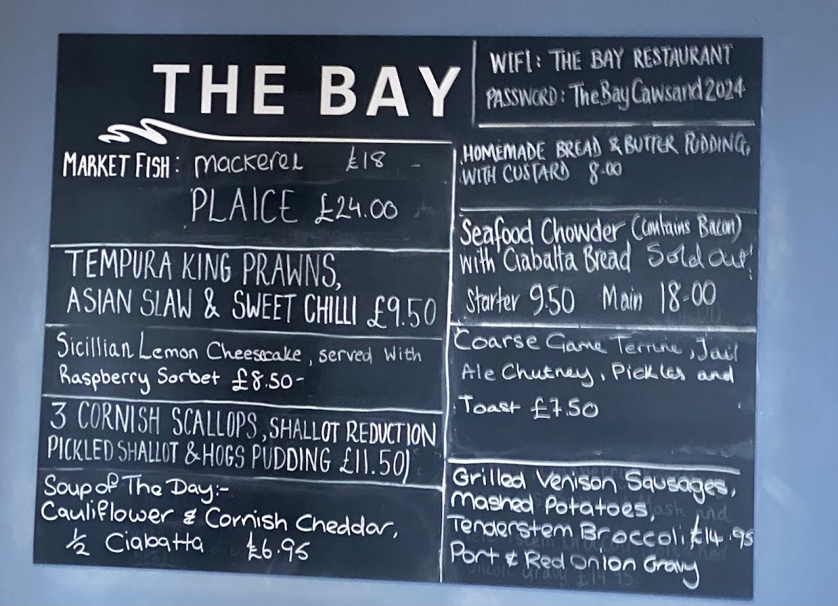 Menu The Bay Bar & Restaurant-2