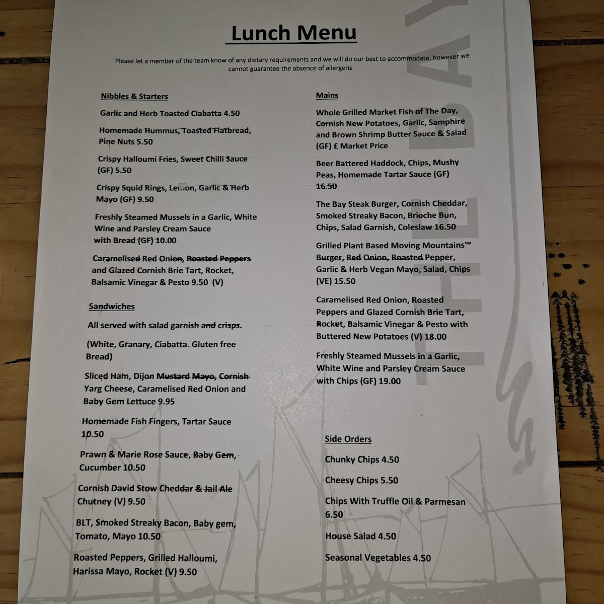 Menu The Bay Bar & Restaurant-3
