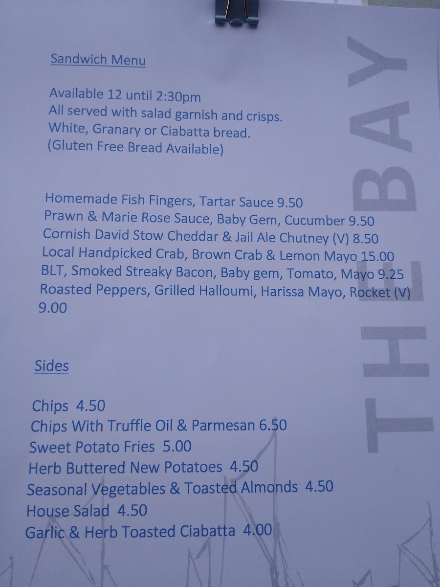 Menu The Bay Bar & Restaurant-4