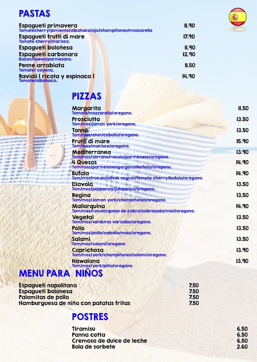 Menu The Beach Bar-1