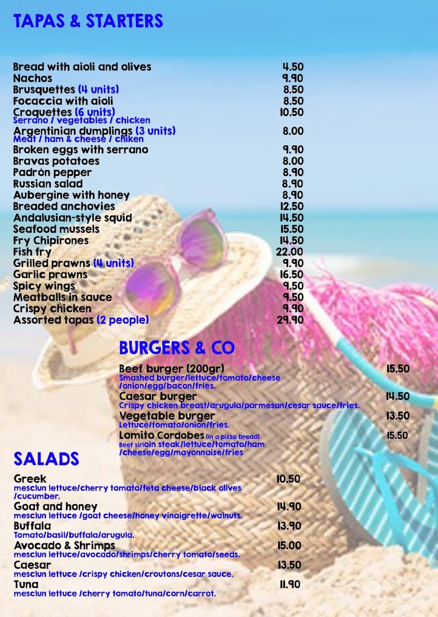Menu The Beach Bar-2
