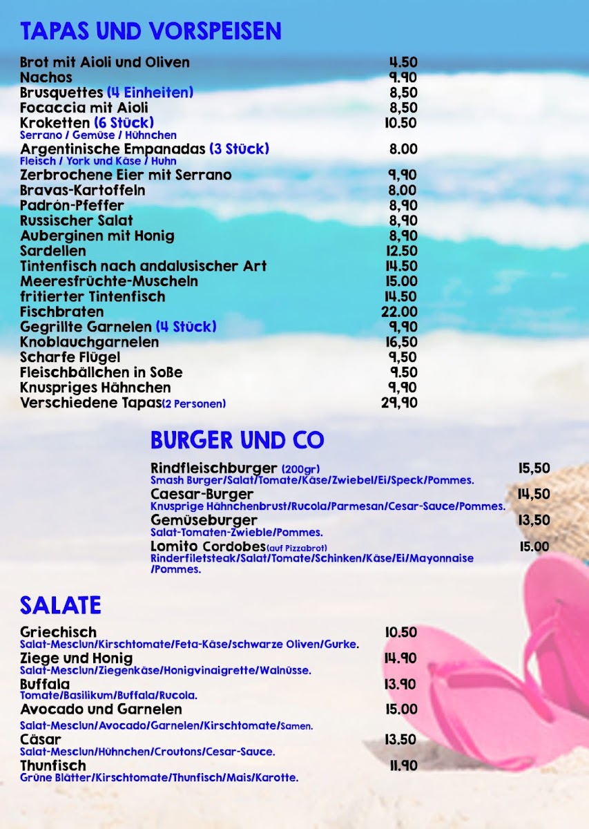 Menu The Beach Bar-6