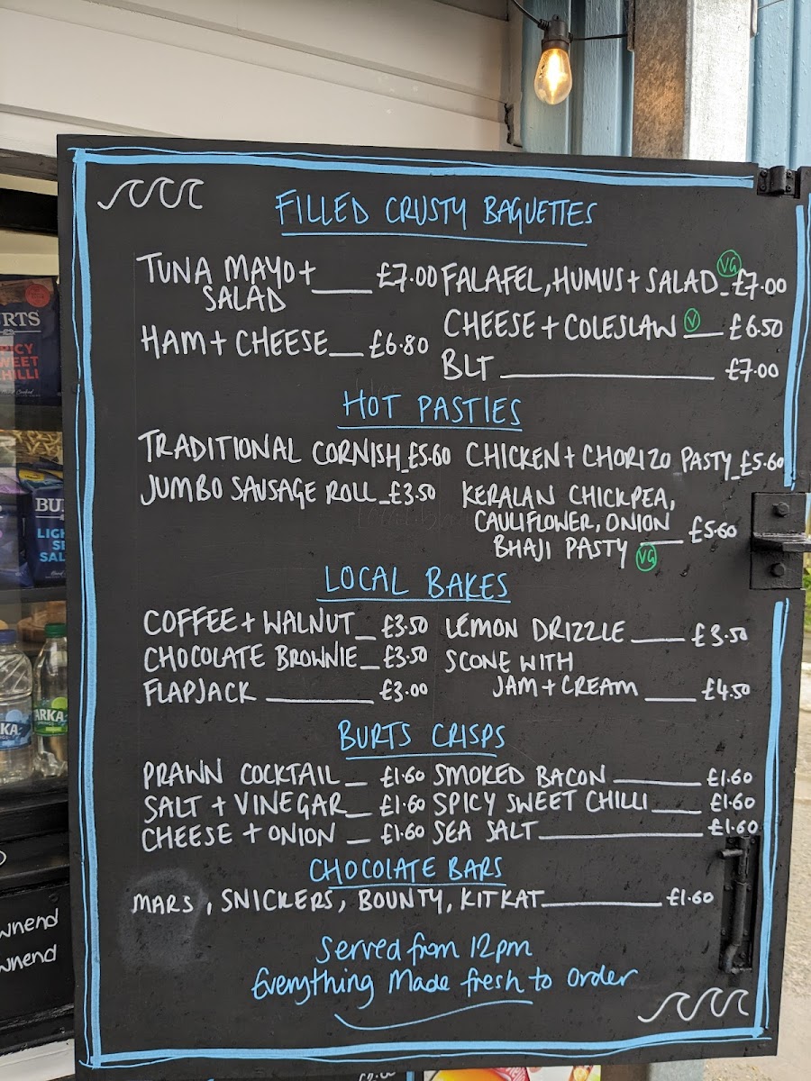 Menu The Beach Cafe And Sunset Bar, Downend, Croyde-5