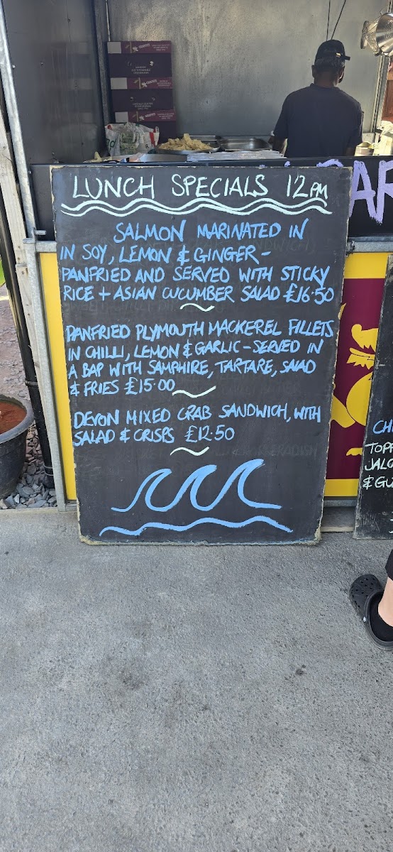 Menu The Beach Cafe And Sunset Bar, Downend, Croyde-9