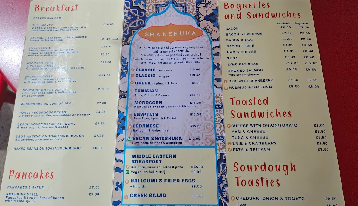 Menu The Beach House Cafe-1