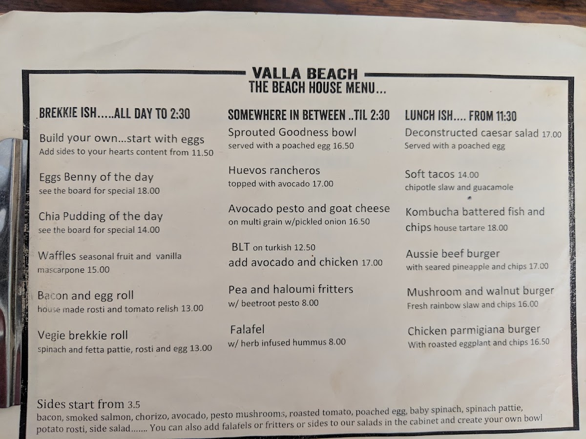 Menu The Beach House Providore-6