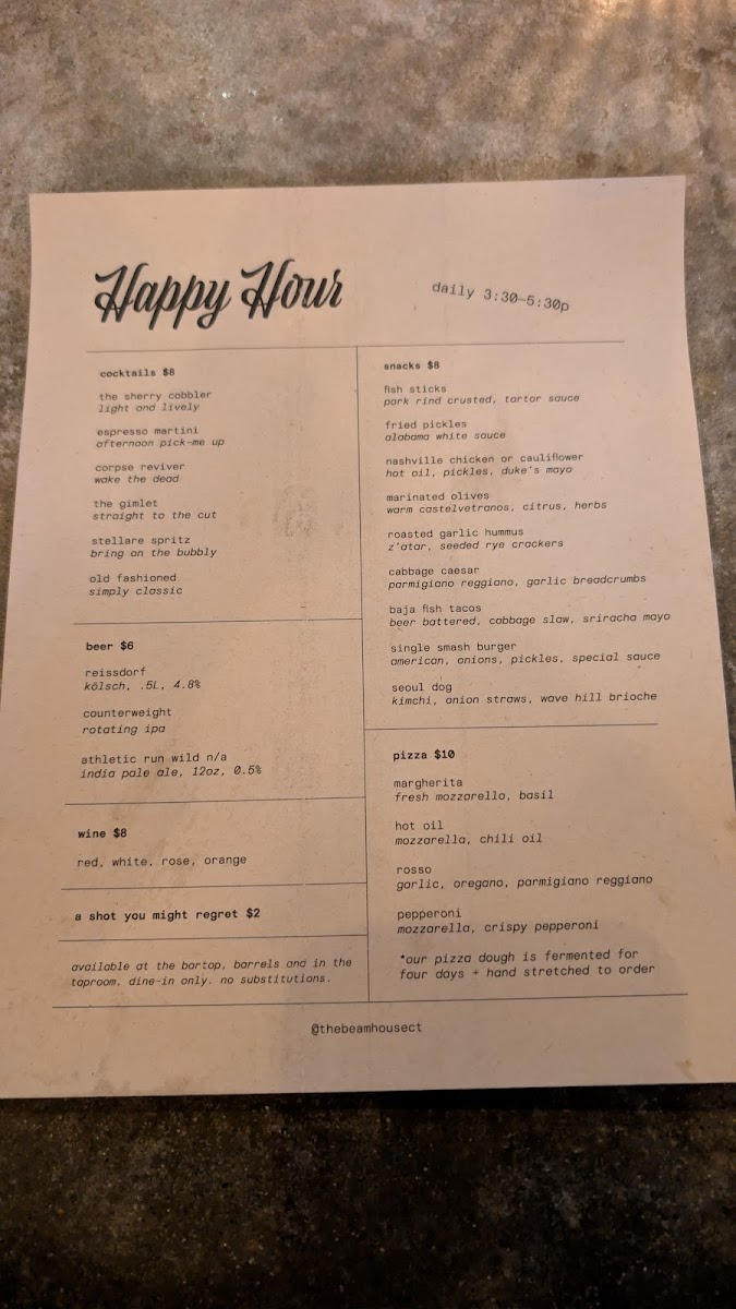 Menu The Beamhouse-3
