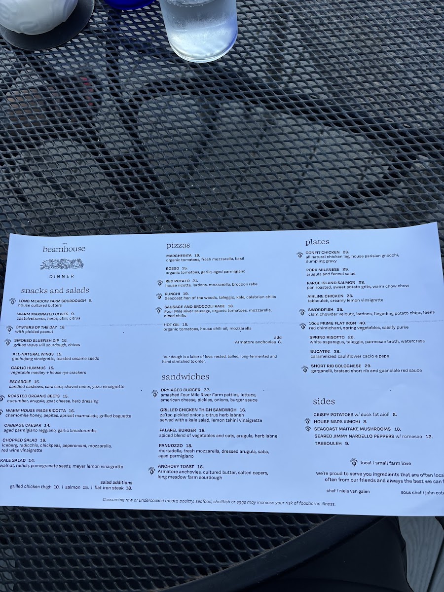 Menu The Beamhouse-6