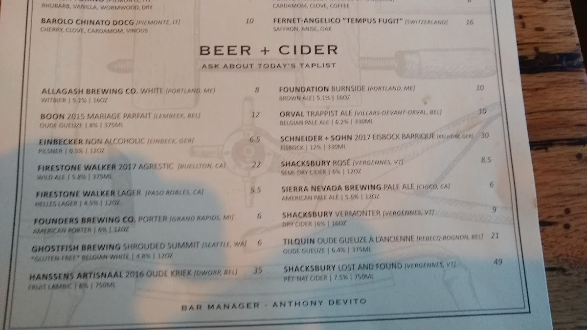 Menu The Beamhouse-8