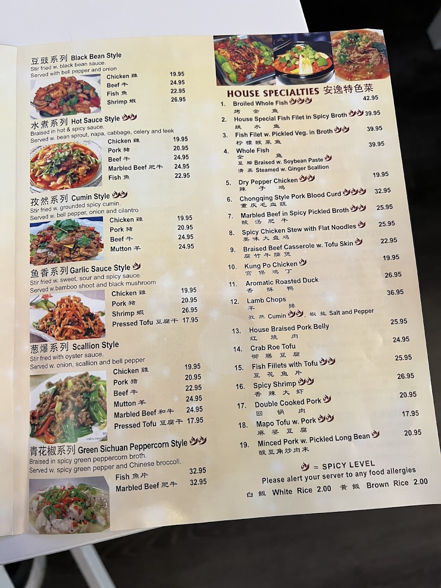 Menu The Best Sichuan 一品成都21-8