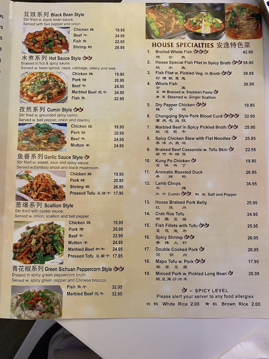 Menu The Best Sichuan 一品成都21-9