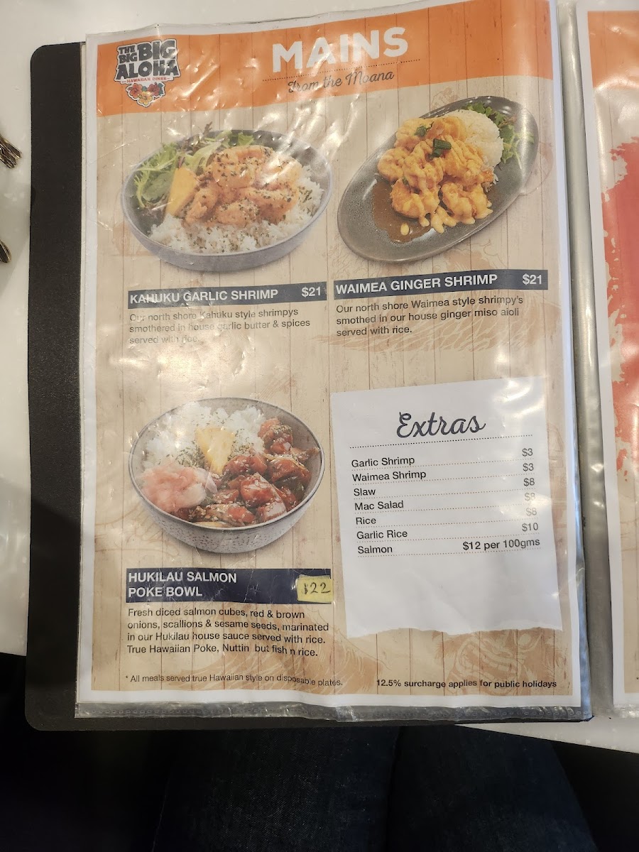Menu The Big Big Aloha - Hawaii Street Food-2