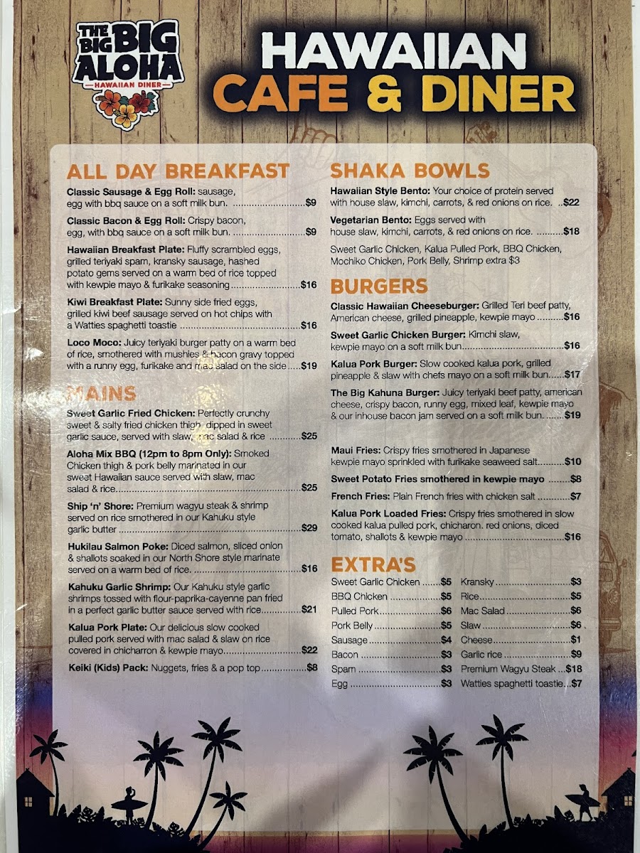 Menu The Big Big Aloha - Hawaii Street Food-4