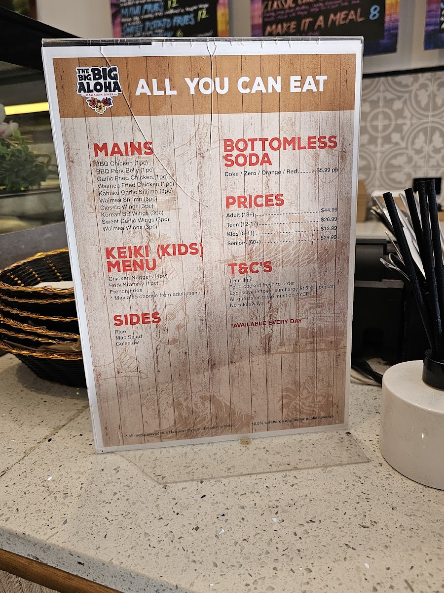 Menu The Big Big Aloha - Hawaii Street Food-5