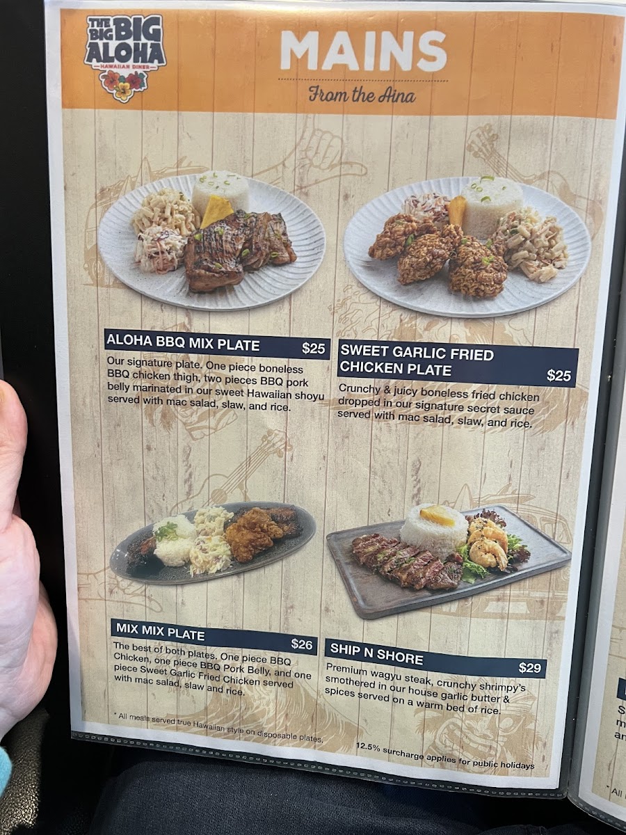 Menu The Big Big Aloha - Hawaii Street Food-6