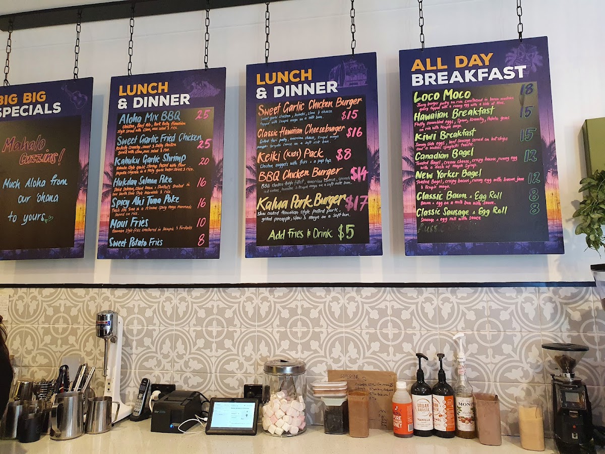 Menu The Big Big Aloha - Hawaii Street Food-7