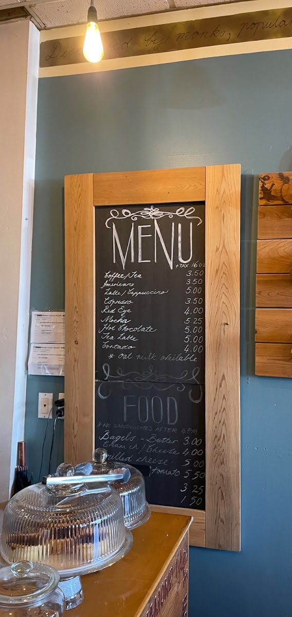 Menu The Big Guy's Little Coffee Shop-1
