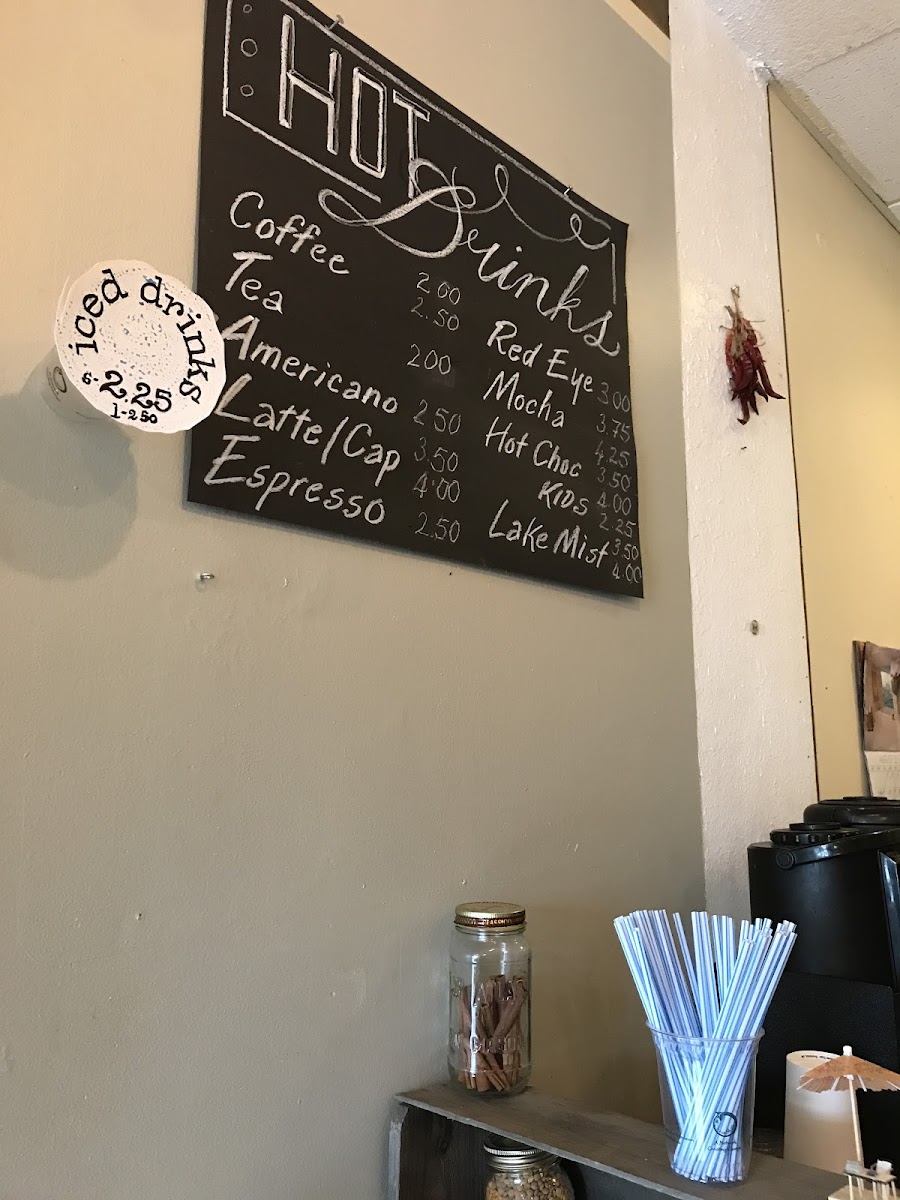 Menu The Big Guy's Little Coffee Shop-5