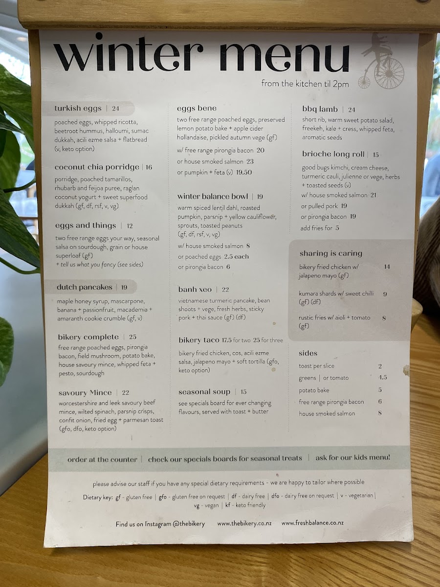 Menu The Bikery Cafe & Fresh Balance Catering-3