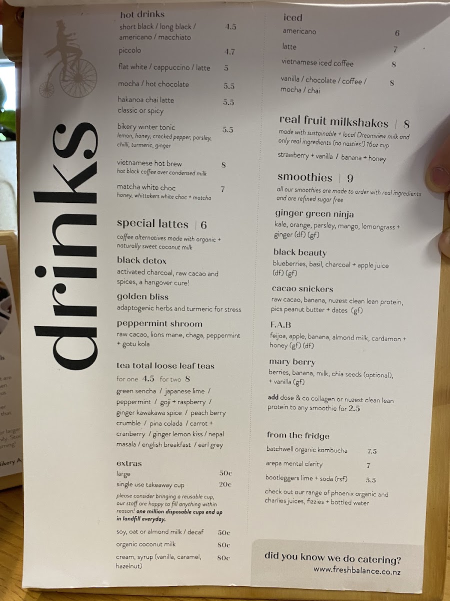 Menu The Bikery Cafe & Fresh Balance Catering-4