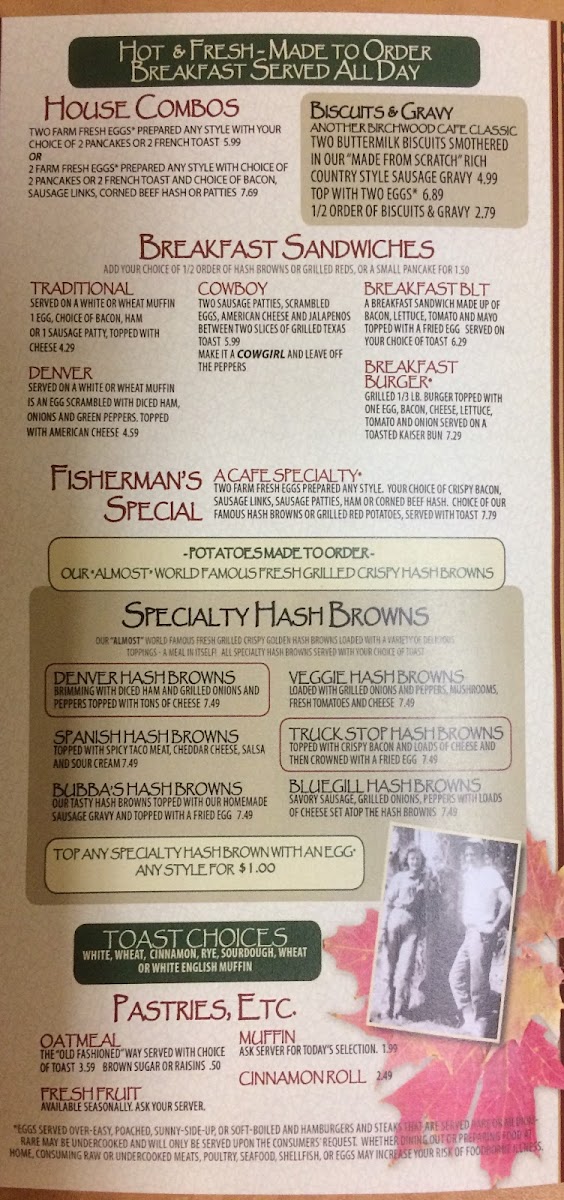 Menu The Birchwood Cafe-5