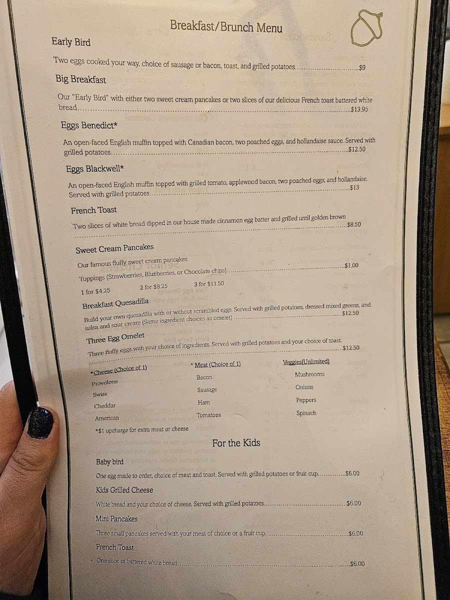 Menu The Bistro At Acorn Hill-2