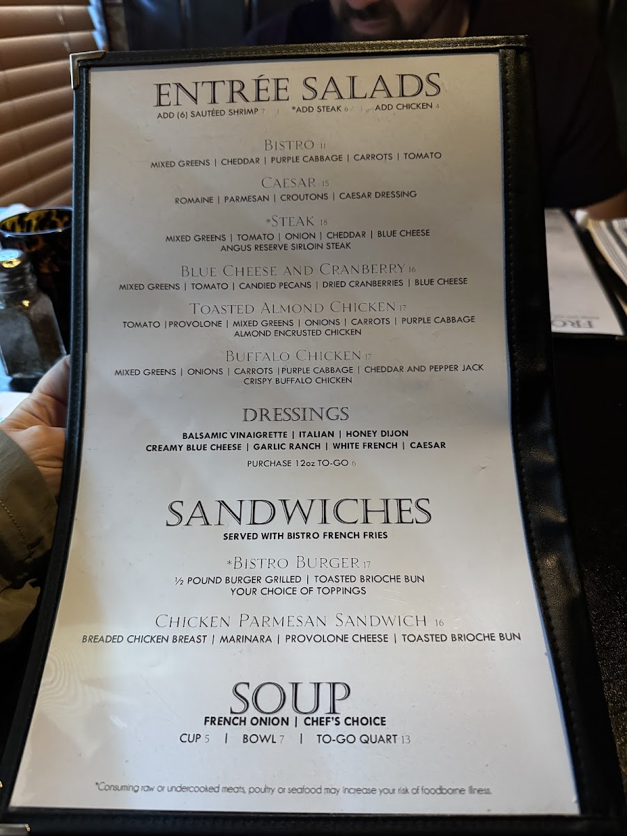 Menu The Bistro Of Green-10