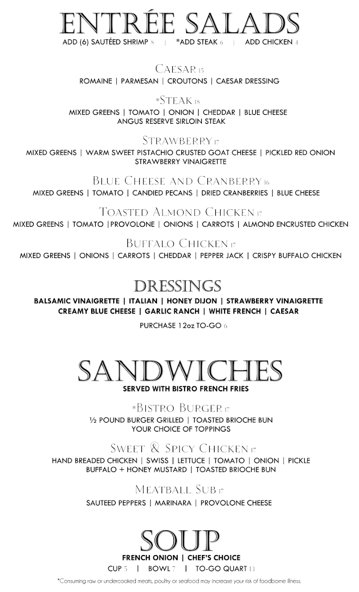 Menu The Bistro Of Green-3