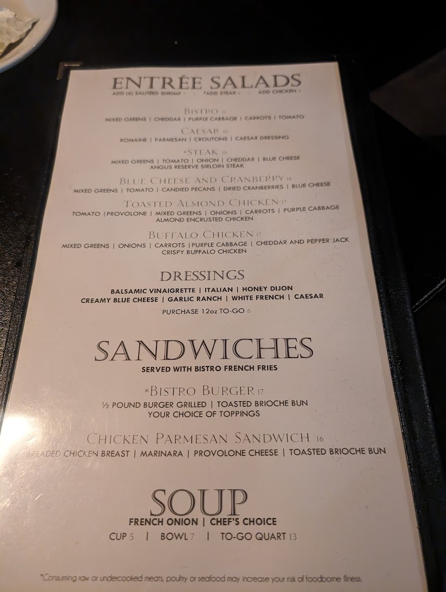 Menu The Bistro Of Green-6