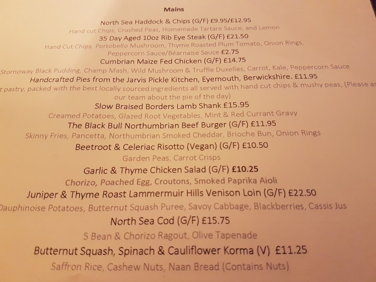 Menu The Black Bull Inn-2