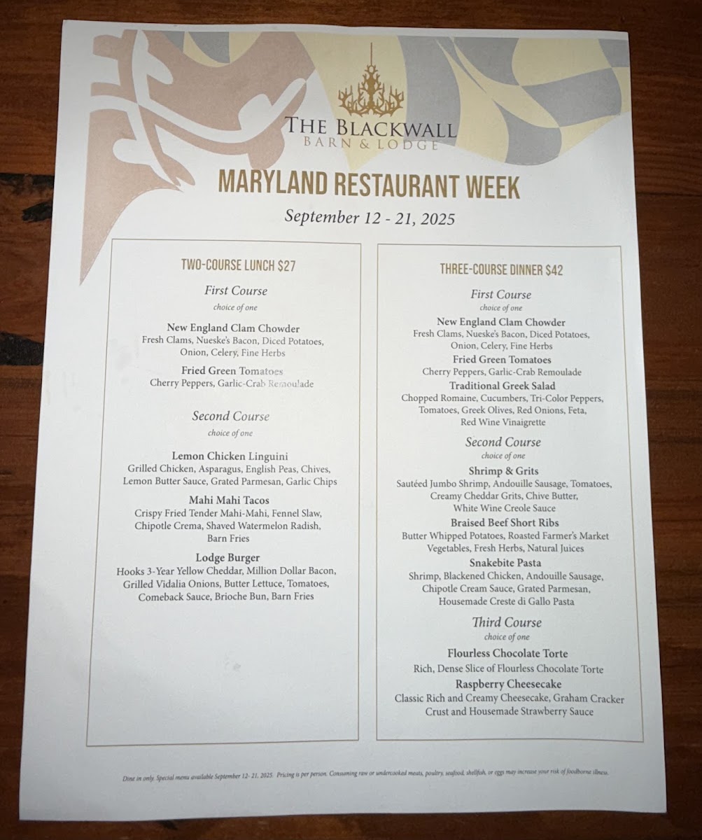 Menu The Blackwall Barn & Lodge-2