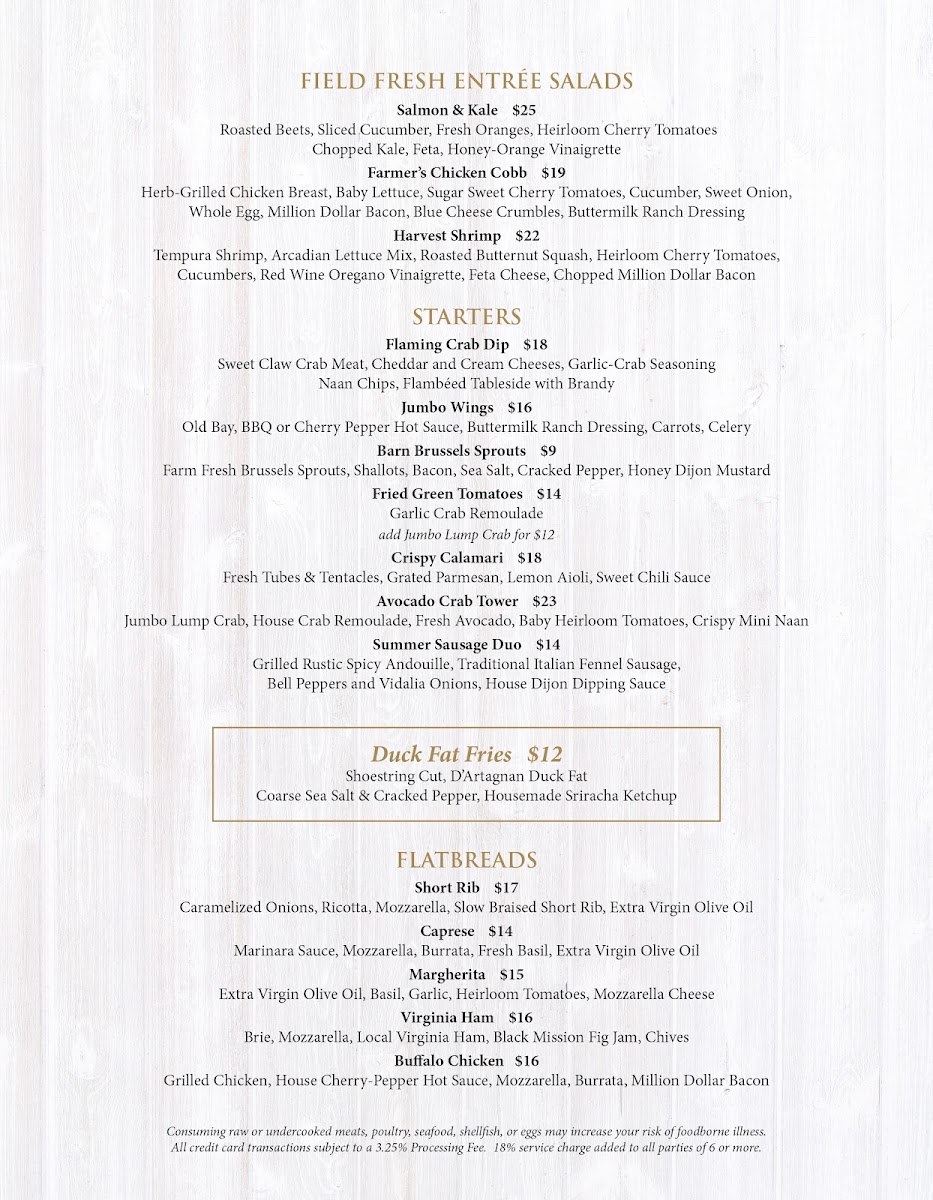 Menu The Blackwall Barn & Lodge-4