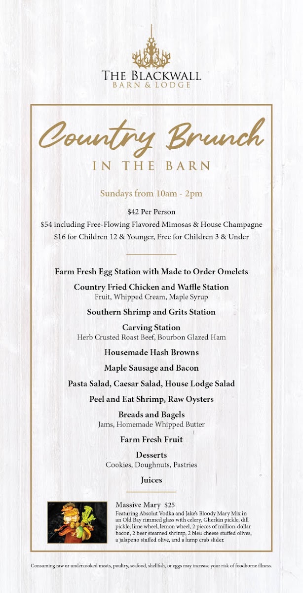 Menu The Blackwall Barn & Lodge-9