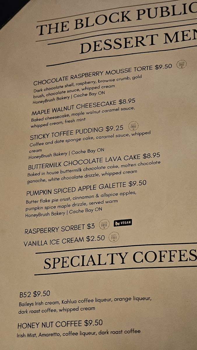 Menu The Block Public House-9