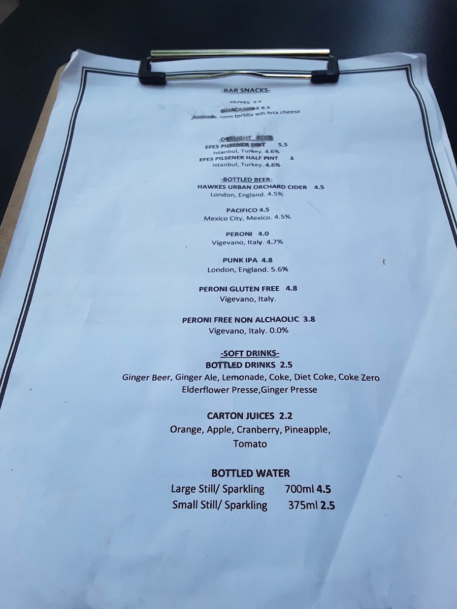 Menu The Blue Legume Islington-4