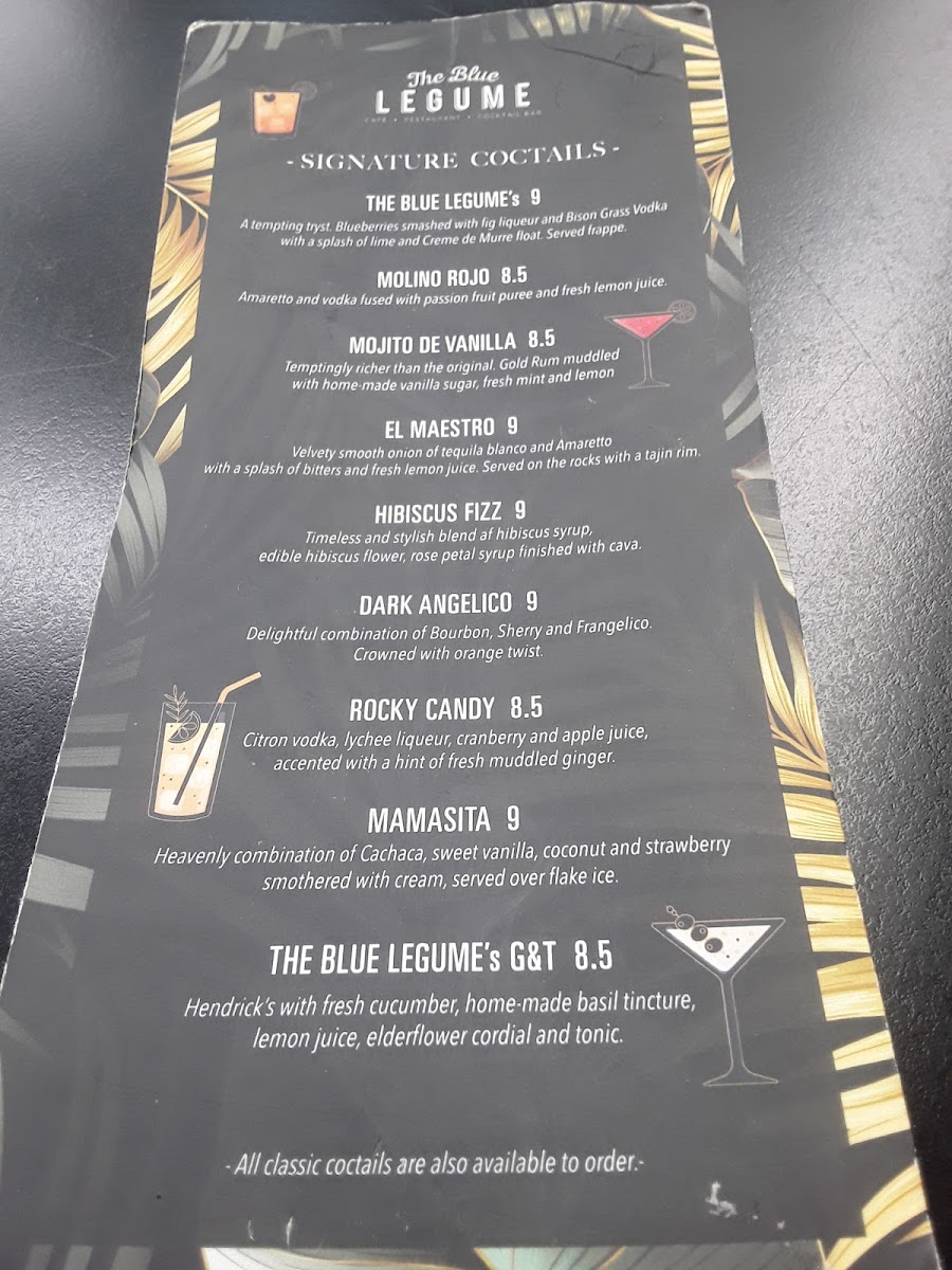 Menu The Blue Legume Islington-5