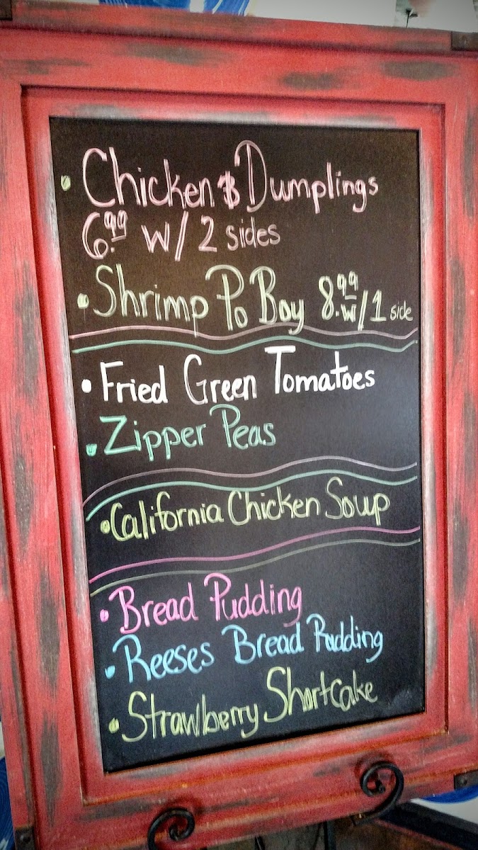 Menu The Blue Plate - West-4