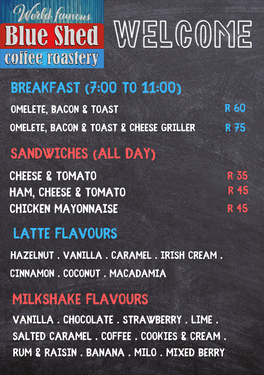 Menu The Blue Shed Coffee Roastery-4