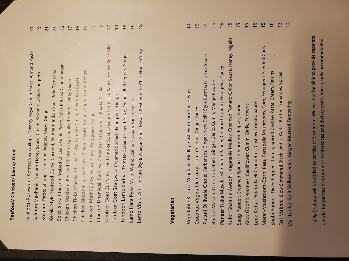 Menu The Blue Taj-6