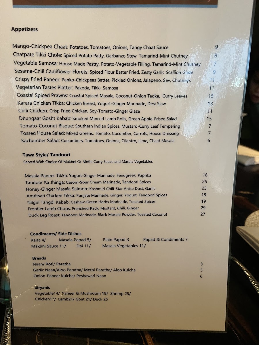 Menu The Blue Taj-7