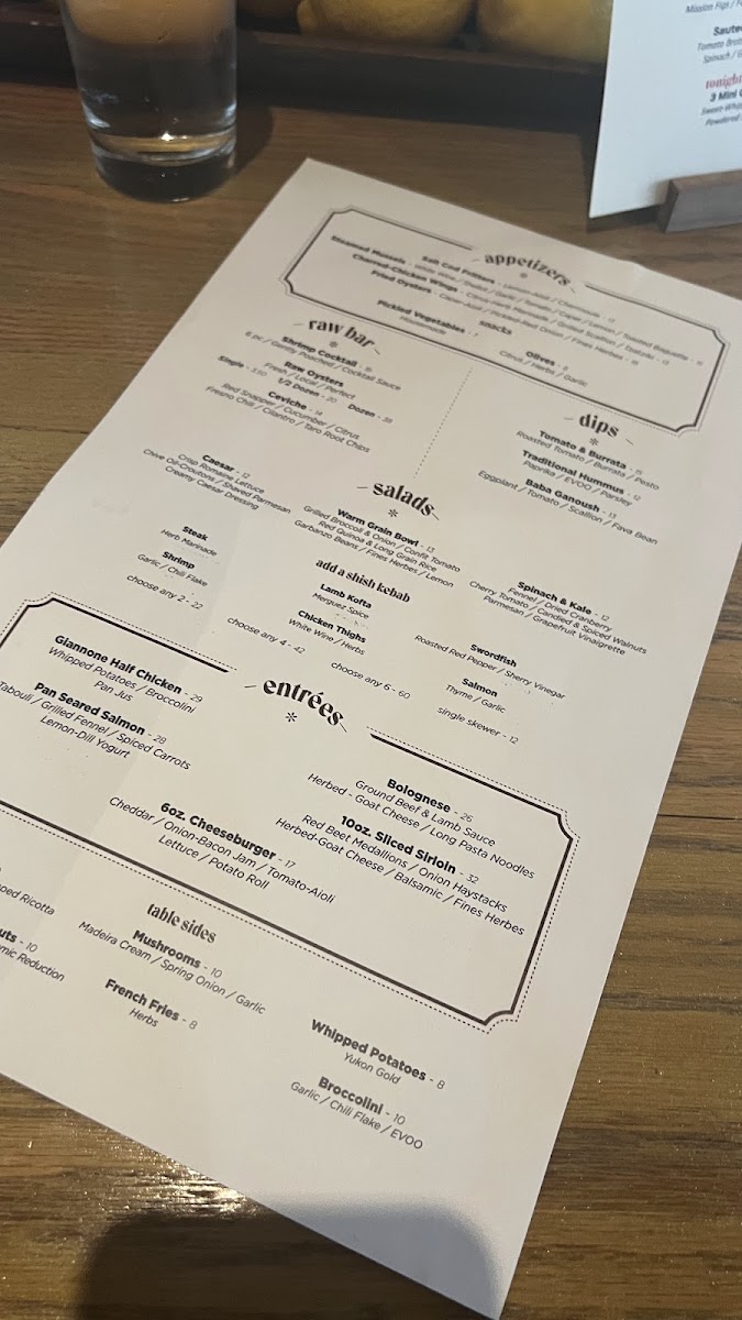 Menu The Bluebird Bar-7