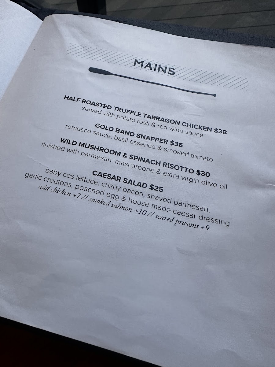 Menu The Boathouse Bar & Restaurant-1