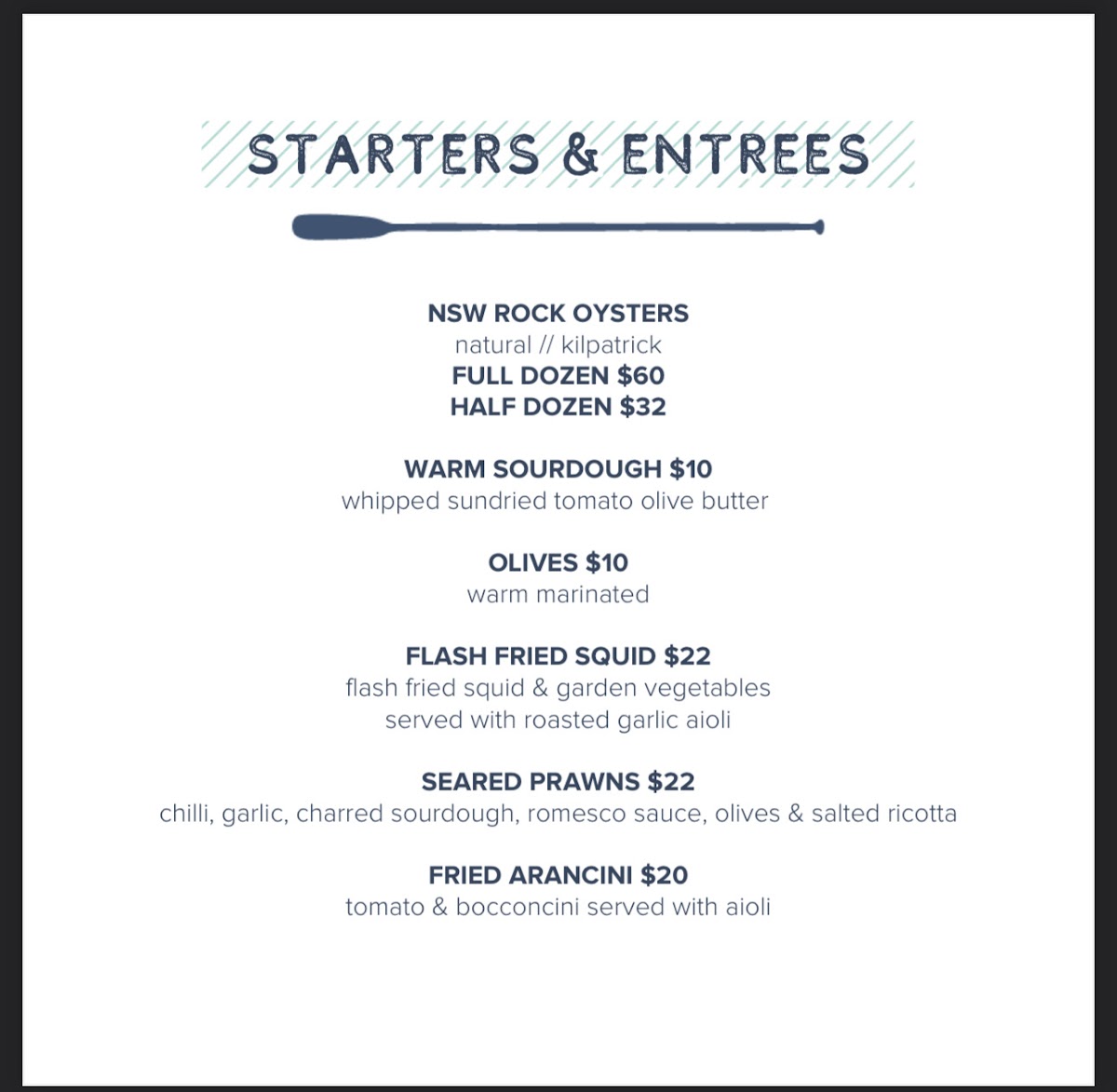 Menu The Boathouse Bar & Restaurant-5