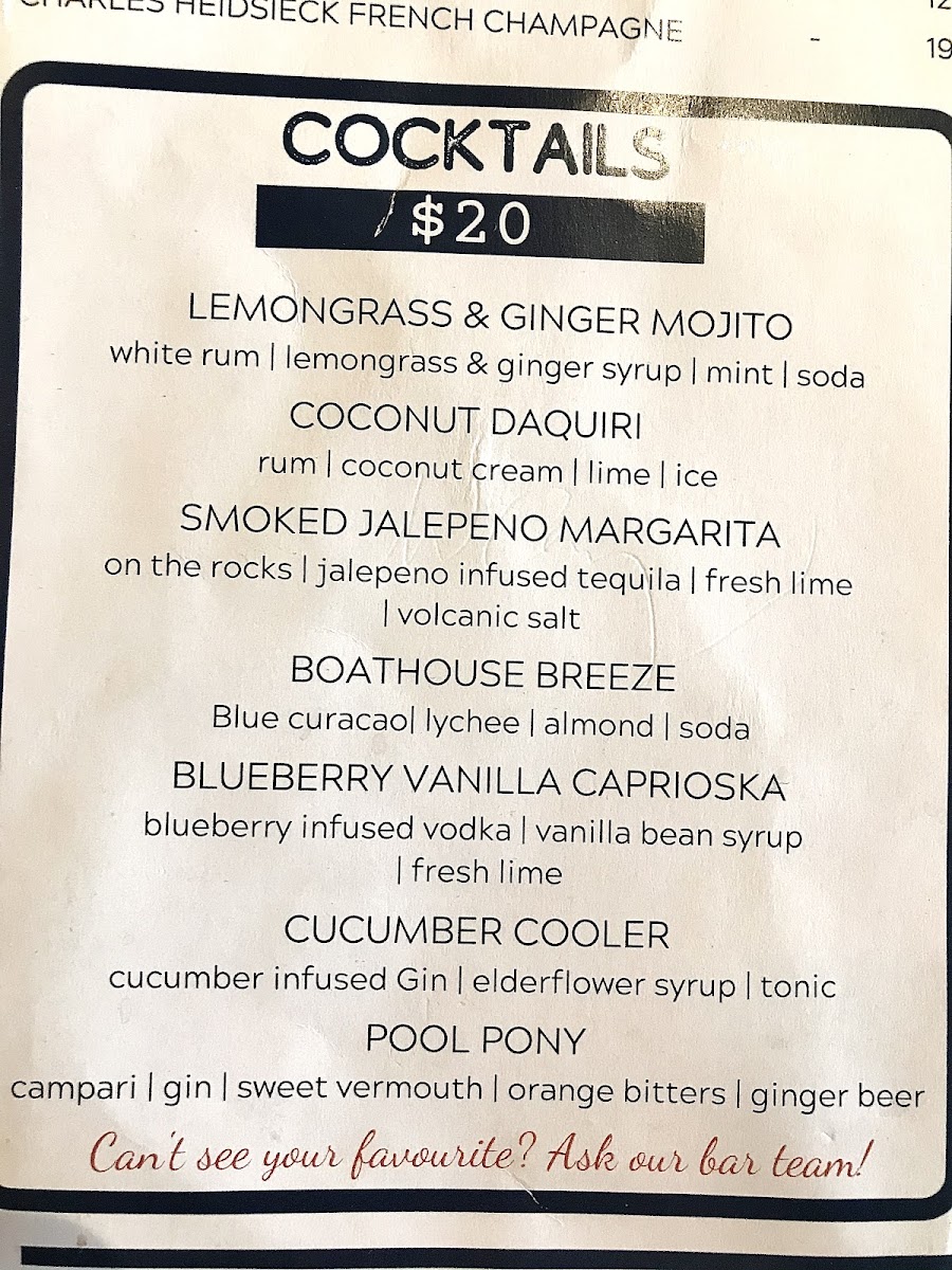 Menu The Boathouse Bar & Restaurant-6