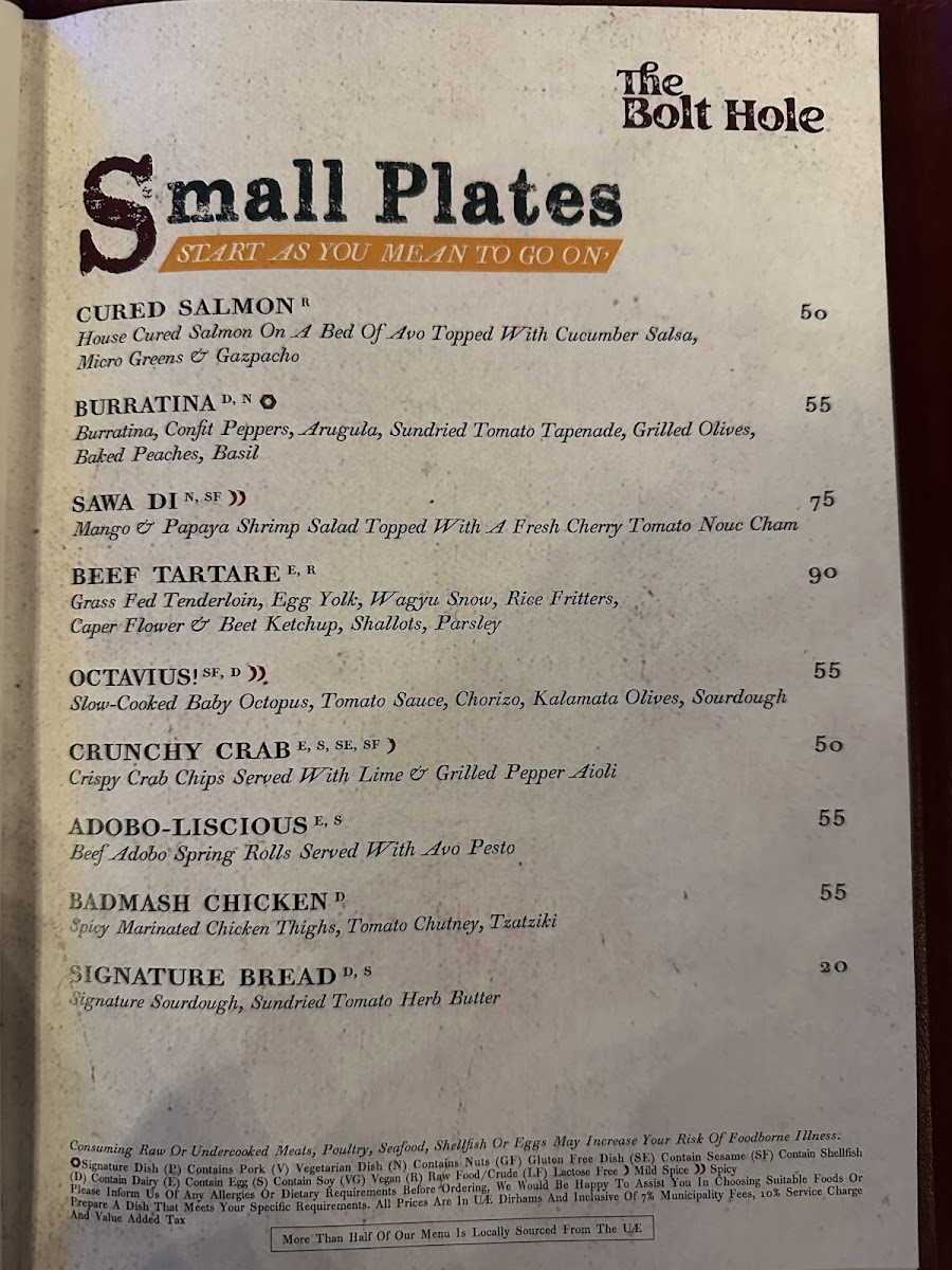 Menu The Bolt Hole-6